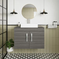 Nuie Athena Wall Hung 2-Door Vanity Unit And Worktop 800mm Wide - Gloss White 17 Nuie Athena Wall Hung 2-Door Vanity Unit And Worktop 800mm Wide - Gloss White -HEATANDPLUMB Sales nuie athena vanity unit ath100w 9