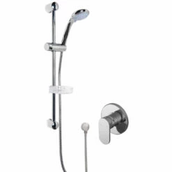 Nuie Binsey Round Manual Concealed Shower Valve With Slider Rail Kit - Chrome 5 Nuie Binsey Round Manual Concealed Shower Valve With Slider Rail Kit - Chrome -HEATANDPLUMB Sales nuie binsey complete mixer shower sbr05mv1