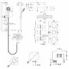 Nuie Arvan Twin Thermostatic Concealed Complete Mixer Shower With Diverter - Chrome -HEATANDPLUMB Sales nuie binsey complete mixer shower sbr22tr2 2 1