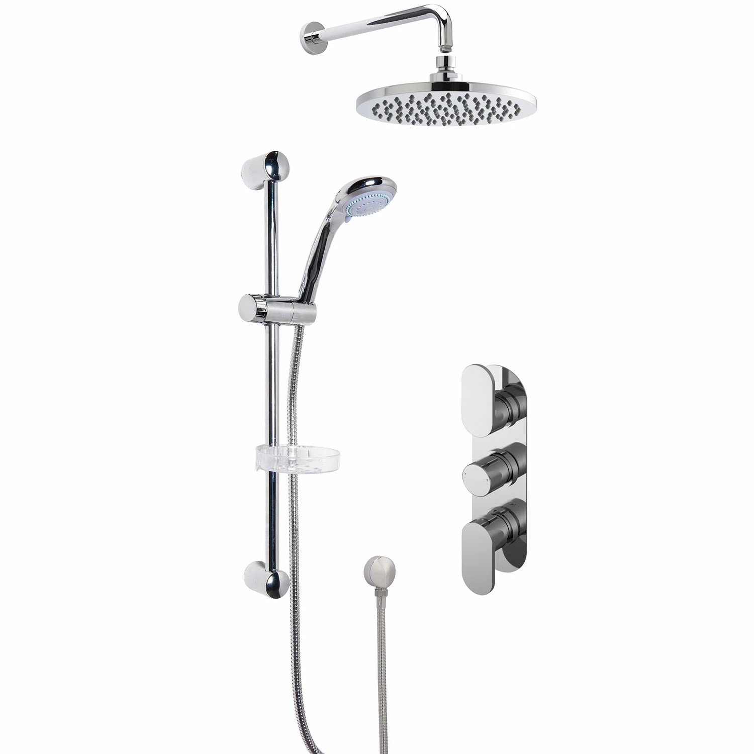 Nuie Binsey Triple Thermostatic Concealed Complete Mixer Shower - Chrome 3 Nuie Binsey Triple Thermostatic Concealed Complete Mixer Shower - Chrome