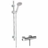 Nuie Binsey Round Thermostatic Bar Shower Valve With Water Saving Slider Rail Kit - Chrome 1 Nuie Binsey Round Thermostatic Bar Shower Valve With Water Saving Slider Rail Kit - Chrome -HEATANDPLUMB Sales nuie binsey complete mixer shower sbr67bv1