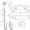 Nuie Binsey Round Thermostatic Bar Shower Valve With Slim Single Function Slider Rail Kit - Chrome 1 Nuie Binsey Round Thermostatic Bar Shower Valve With Slim Single Function Slider Rail Kit - Chrome -HEATANDPLUMB Sales nuie binsey complete mixer shower sbr85bv1