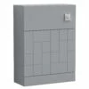 Nuie Blocks Back To Wall WC Unit 500mm Wide - Satin Grey 2 Nuie Blocks Back To Wall WC Unit 500mm Wide - Satin Grey -HEATANDPLUMB Sales nuie blocks bathroom furniture mof242a