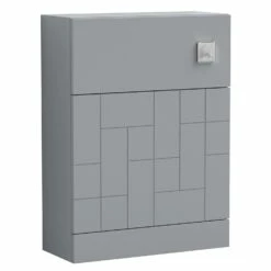 Nuie Blocks Back To Wall WC Unit 500mm Wide - Satin Grey