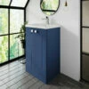 Nuie Blocks Floor Standing 2-Door Vanity Unit With Basin-1 500mm Wide - Satin Blue -HEATANDPLUMB Sales nuie blocks vanity unit blo303a 4
