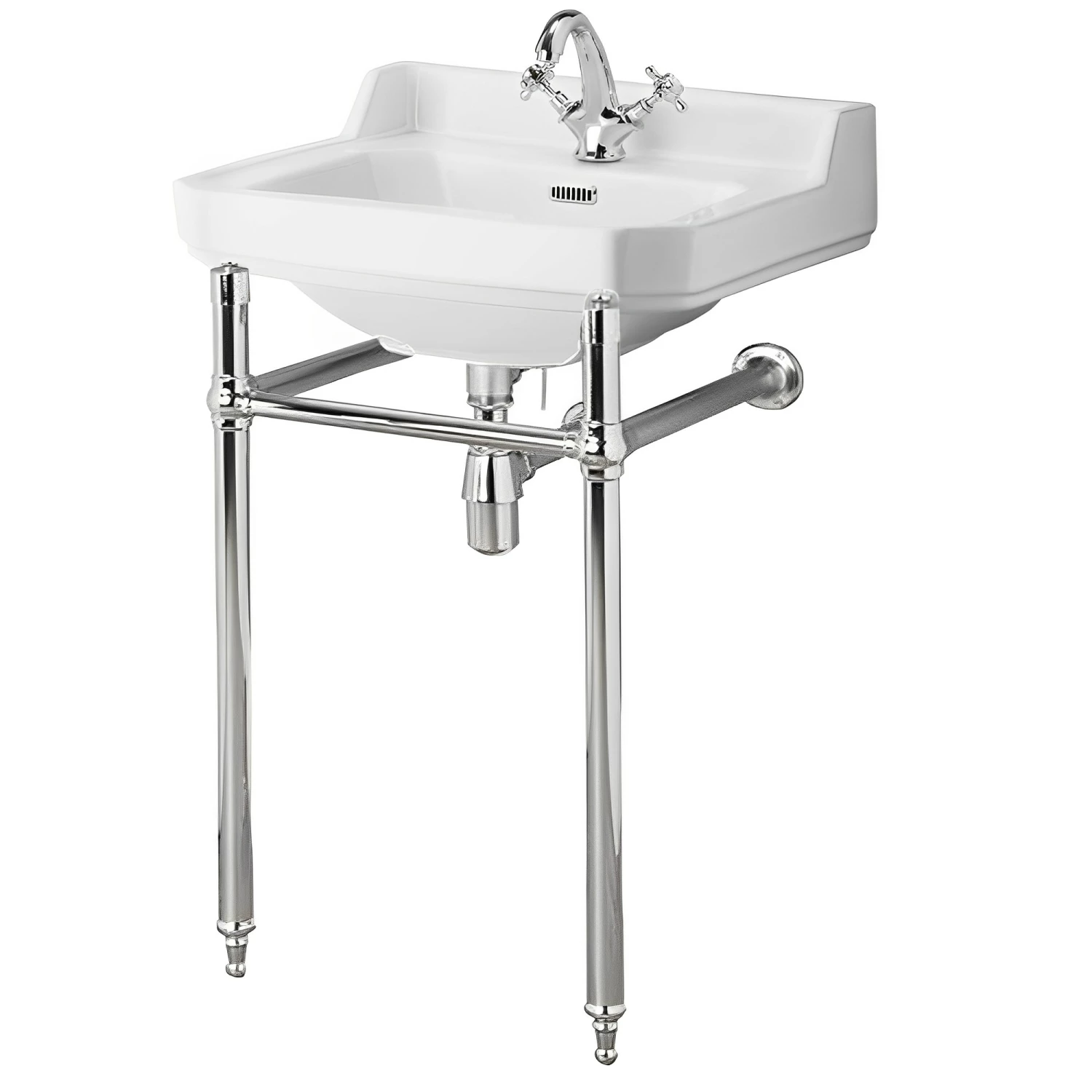 Nuie Carlton Basin With Washstand 560mm Wide - 1 Tap Hole 3 Nuie Carlton Basin With Washstand 560mm Wide - 1 Tap Hole