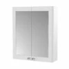 Nuie Classique 2-Door Mirrored Bathroom Cabinet 600mm Wide - Satin White 1 Nuie Classique 2-Door Mirrored Bathroom Cabinet 600mm Wide - Satin White -HEATANDPLUMB Sales nuie classique bathroom furniture cla117 3