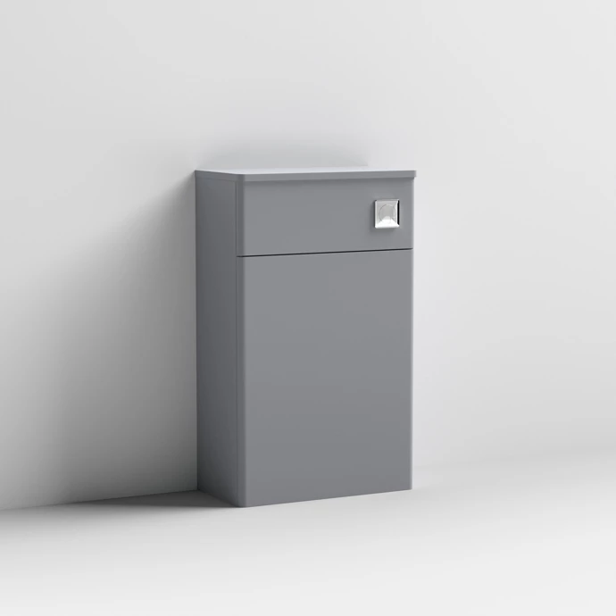 Nuie Classique Back To Wall WC Toilet Unit 500mm Wide - Satin Grey 3 Nuie Classique Back To Wall WC Toilet Unit 500mm Wide - Satin Grey