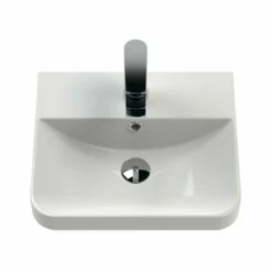 Nuie Core Wall Hung 1-Door Vanity Unit With Thin Edge Basin 400mm Wide - Satin Green 6 Nuie Core Wall Hung 1-Door Vanity Unit With Thin Edge Basin 400mm Wide - Satin Green -HEATANDPLUMB Sales nuie core vanity unit cor1401 1 2