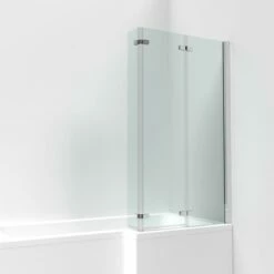 Nuie Cove L-Shaped Shower Bath Hinged Screen 1700mm X 700mm/850mm - Left Handed -HEATANDPLUMB Sales nuie cove bath nmp135 nsbs3 wbs1785l 2
