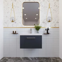 Nuie Deco Wall Hung 1-Drawer Vanity Unit With Basin-1 500mm Wide - Satin Anthracite -HEATANDPLUMB Sales nuie deco vanity unit dpf1491a 1 3