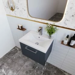 Nuie Deco Wall Hung 1-Drawer Vanity Unit With Basin-1 500mm Wide - Satin White 13 Nuie Deco Wall Hung 1-Drawer Vanity Unit With Basin-1 500mm Wide - Satin White -HEATANDPLUMB Sales nuie deco vanity unit dpf1491a 3 1