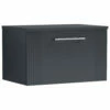 Nuie Deco Wall Hung 1-Drawer Vanity Unit With Worktop 600mm Wide - Satin Anthracite 2 Nuie Deco Wall Hung 1-Drawer Vanity Unit With Worktop 600mm Wide - Satin Anthracite -HEATANDPLUMB Sales nuie deco vanity unit dpf1494w