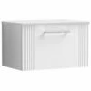 Nuie Deco Wall Hung 1-Drawer Vanity Unit With Worktop 600mm Wide - Satin White 2 Nuie Deco Wall Hung 1-Drawer Vanity Unit With Worktop 600mm Wide - Satin White -HEATANDPLUMB Sales nuie deco vanity unit dpf194w