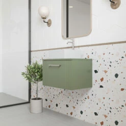 Nuie Deco Wall Hung 1-Drawer Vanity Unit With Bellato Grey Worktop 600mm Wide - Satin White 14 Nuie Deco Wall Hung 1-Drawer Vanity Unit With Bellato Grey Worktop 600mm Wide - Satin White -HEATANDPLUMB Sales nuie deco vanity unit dpf894w 4