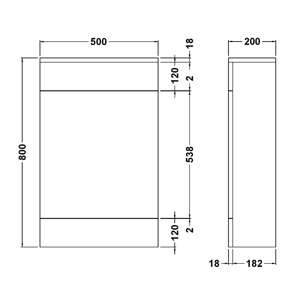 Nuie Eden Back To Wall WC Toilet Unit 500mm Wide - Gloss White 3 Nuie Eden Back To Wall WC Toilet Unit 500mm Wide - Gloss White