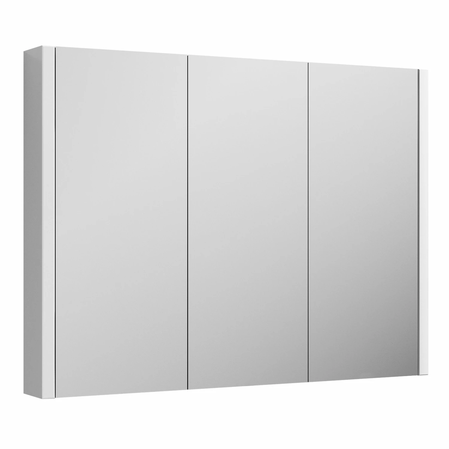 Nuie Eden 3-Door Mirrored Cabinet 650mm H X 900mm W - White 6 Nuie Eden 3-Door Mirrored Cabinet 650mm H X 900mm W - White - Image 4