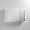 Nuie Eden 4-Door Mirrored Cabinet 650mm H X 1200mm W White -HEATANDPLUMB Sales nuie eden bathroom cabinet nvm118