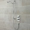 Nuie Edwardian Twin Square Thermostatic Concealed Shower Valve With Slider Rail Kit - Chrome 2 Nuie Edwardian Twin Square Thermostatic Concealed Shower Valve With Slider Rail Kit - Chrome -HEATANDPLUMB Sales nuie edwardian complete mixer shower sbt56tw1 1