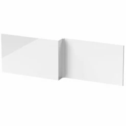 Nuie Cove L-Shaped Shower Bath Hinged Screen 1700mm X 700mm/850mm - Left Handed