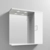 Nuie Mayford Mirrored Bathroom Cabinet 750mm H X 750mm W White - Right Handed 1 Nuie Mayford Mirrored Bathroom Cabinet 750mm H X 750mm W White - Right Handed -HEATANDPLUMB Sales nuie mayford bathroom cabinet prc114