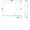 Nuie Mayford Mirrored Bathroom Cabinet 750mm H X 850mm W White - Right Handed 1 Nuie Mayford Mirrored Bathroom Cabinet 750mm H X 850mm W White - Right Handed -HEATANDPLUMB Sales nuie mayford bathroom cabinet prc115 1