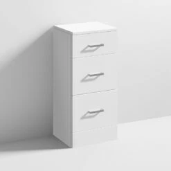 Nuie Mayford 3-Drawer Unit 350mm Wide X 330mm Deep - Gloss White