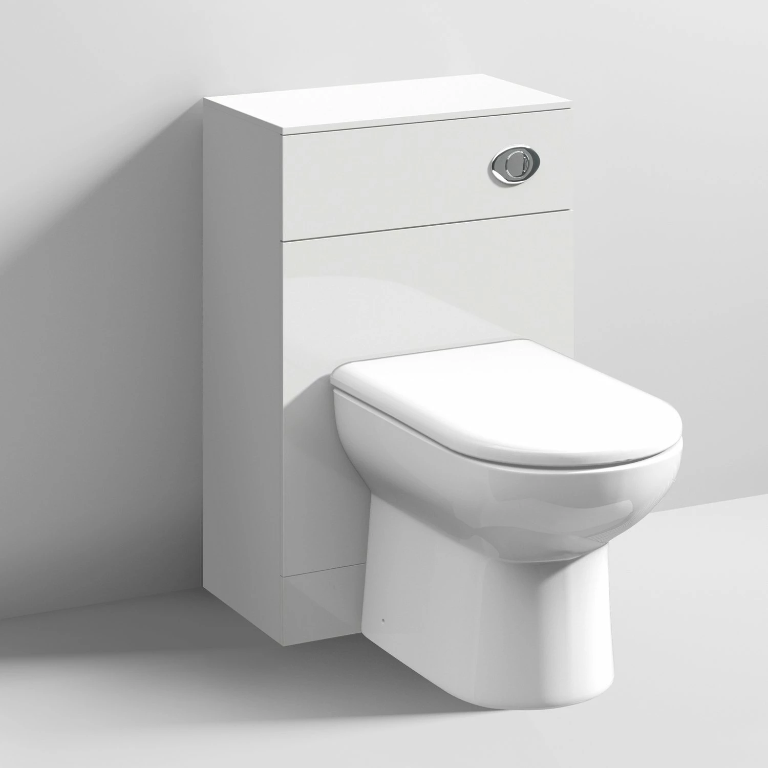 Nuie Mayford Back To Wall WC Toilet Unit 500mm Wide X 300mm Deep - Gloss White 5 Nuie Mayford Back To Wall WC Toilet Unit 500mm Wide X 300mm Deep - Gloss White - Image 3