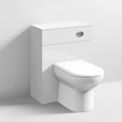 Nuie Mayford Back To Wall WC Toilet Unit 600mm Wide X 330mm Deep - Gloss White -HEATANDPLUMB Sales nuie mayford bathroom furniture prc143
