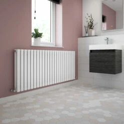 Nuie Merit Wall Hung 1-Door Vanity Unit With Slimline Basin 500mm Wide - Charcoal Black Woodgrain -HEATANDPLUMB Sales nuie merit vanity unit mer005 4