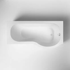 Nuie P-Shaped Shower Bath 1700mm X 700mm/850mm - Right Handed -HEATANDPLUMB Sales nuie p shaped bath wbp1585r 2 1