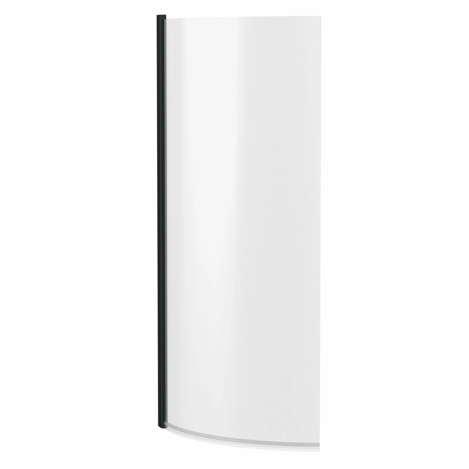Nuie Pacific Matt Black Profile P-Shaped Bath Screen 1433mm H X 715mm W - 6mm Glass 3 Nuie Pacific Matt Black Profile P-Shaped Bath Screen 1433mm H X 715mm W - 6mm Glass