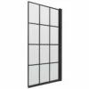 Nuie Pacific Square Matt Black Framed Bath Screen 1430mm H X 790mm W - 6mm Glass 2 Nuie Pacific Square Matt Black Framed Bath Screen 1430mm H X 790mm W - 6mm Glass -HEATANDPLUMB Sales nuie pacific framed bath screen nssqbf