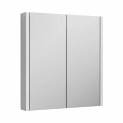 Nuie Parade 2-Door Mirrored Cabinet 600mm Wide - Gloss White 7 Nuie Parade 2-Door Mirrored Cabinet 600mm Wide - Gloss White -HEATANDPLUMB Sales nuie parade bathroom cabinet nvm113