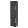 Nuie Parade Tall Wall Mounted Cupboard Unit 350mm Wide - Satin Anthracite 2 Nuie Parade Tall Wall Mounted Cupboard Unit 350mm Wide - Satin Anthracite -HEATANDPLUMB Sales nuie parade bathroom furniture pmp1463