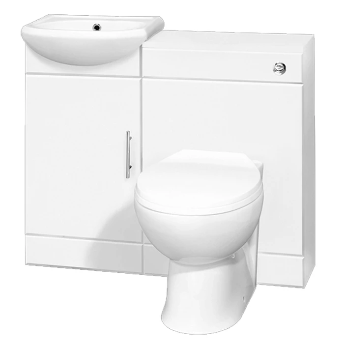 Nuie Sienna Combination Furniture Pack With WC Unit 500mm Without Tap 4 Nuie Sienna Combination Furniture Pack With WC Unit 500mm Without Tap - Image 2