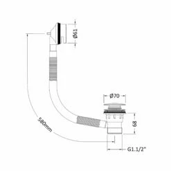 Nuie Click Clack Bath Waste With Easyclean Removable Grid - Matt Black 5 Nuie Click Clack Bath Waste With Easyclean Removable Grid - Matt Black -HEATANDPLUMB Sales nuie press top waste e427