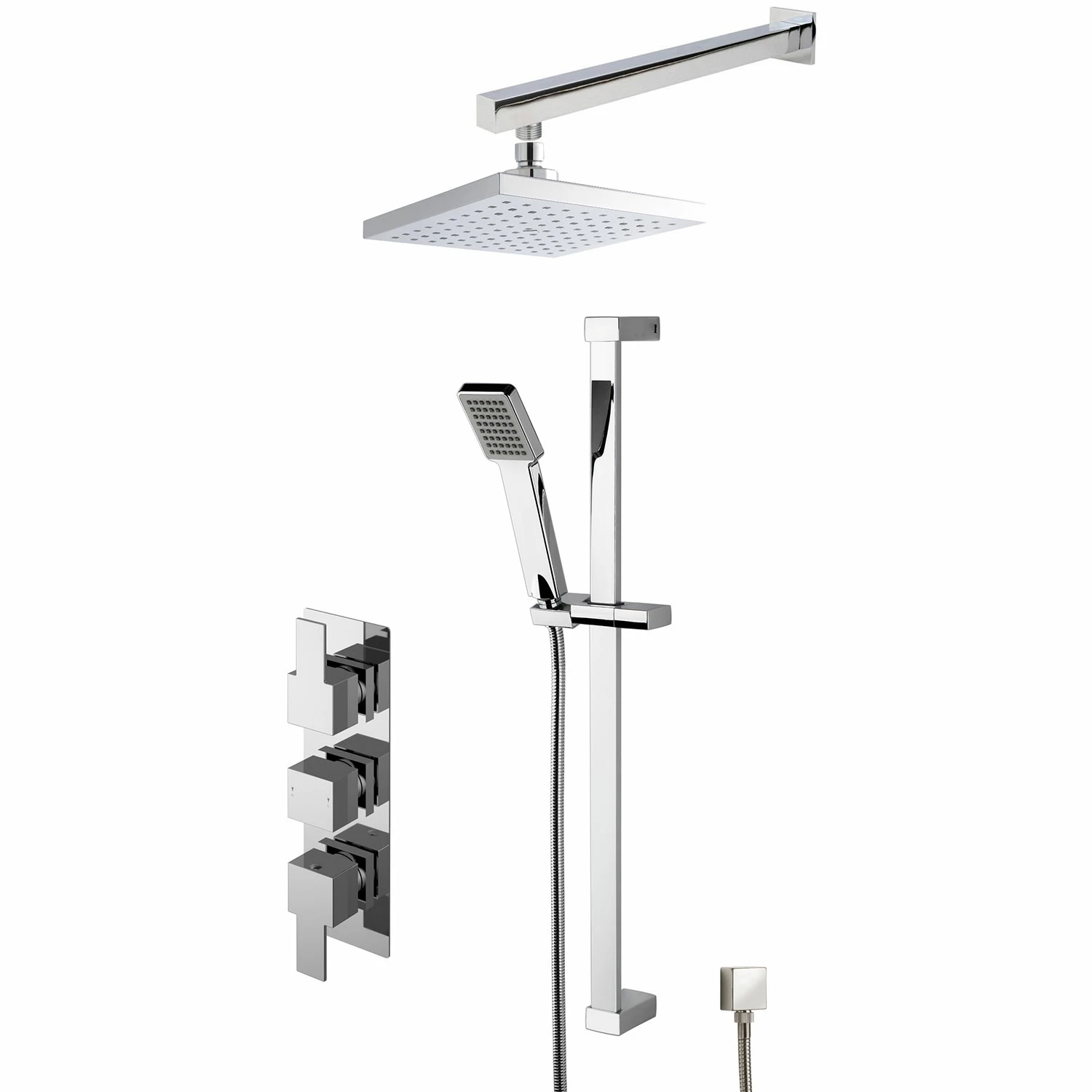 Nuie Sanford Triple Thermostatic Concealed Complete Mixer Shower - Chrome 3 Nuie Sanford Triple Thermostatic Concealed Complete Mixer Shower - Chrome
