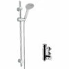 Nuie Vertical Thermostatic Bar Shower Valve With Water Saving Slider Rail Kit - Chrome 1 Nuie Vertical Thermostatic Bar Shower Valve With Water Saving Slider Rail Kit - Chrome -HEATANDPLUMB Sales nuie vertical complete mixer shower sbr80bv1