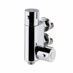 Nuie Linear Vertical Thermostatic Bar Shower Valve With Slider Rail Kit - Chrome 8 Nuie Linear Vertical Thermostatic Bar Shower Valve With Slider Rail Kit - Chrome -HEATANDPLUMB Sales nuie vertical shower valve vbs023