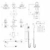 Nuie Windon Thermostatic Concealed Mixer Shower With Shower Kit + Fixed Head Stop Tap And Body Jet -HEATANDPLUMB Sales nuie windon complete mixer shower sbs135st3