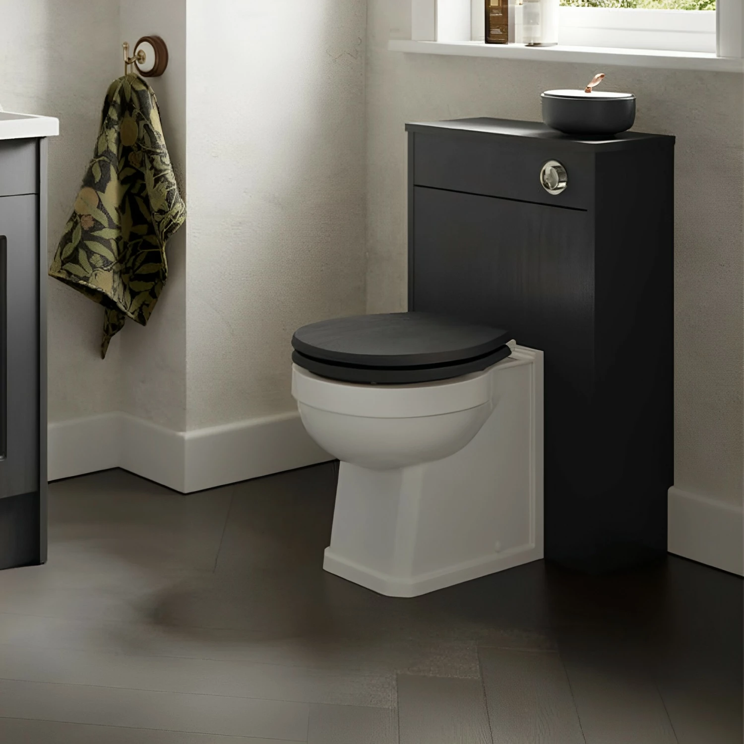 Nuie York Back To Wall WC Toilet Unit 500mm Wide - Royal Grey 5 Nuie York Back To Wall WC Toilet Unit 500mm Wide - Royal Grey - Image 3