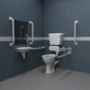 Nymas Low Level Disabled Toilet Doc M Pack White - White Grab Rails 1 Nymas Low Level Disabled Toilet Doc M Pack White - White Grab Rails -HEATANDPLUMB Sales nymas doc m pack dmllpcw