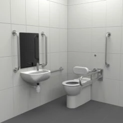 Nymas Infrared Premium Rimless Back To Wall Doc M Pack Right Handed - Satin