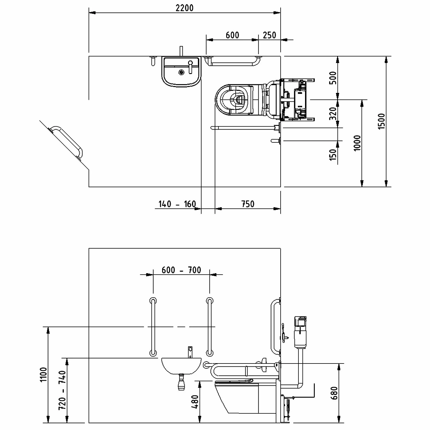 Nymas Infrared Premium Rimless Wall Hung Doc M Pack Left Handed - Polished 3 Nymas Infrared Premium Rimless Wall Hung Doc M Pack Left Handed - Polished