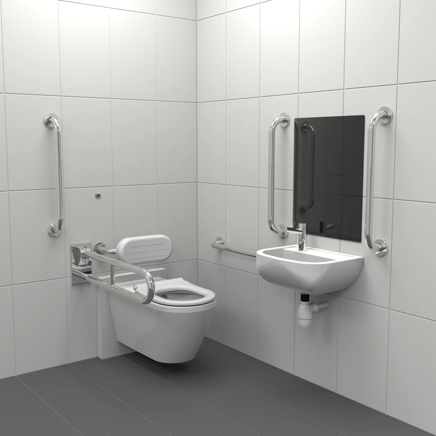 Nymas Infrared Premium Rimless Wall Hung Doc M Pack Left Handed - Polished 4 Nymas Infrared Premium Rimless Wall Hung Doc M Pack Left Handed - Polished - Image 2