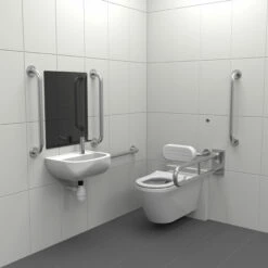 Nymas Infrared Premium Rimless Wall Hung Doc M Pack Right Handed - Satin