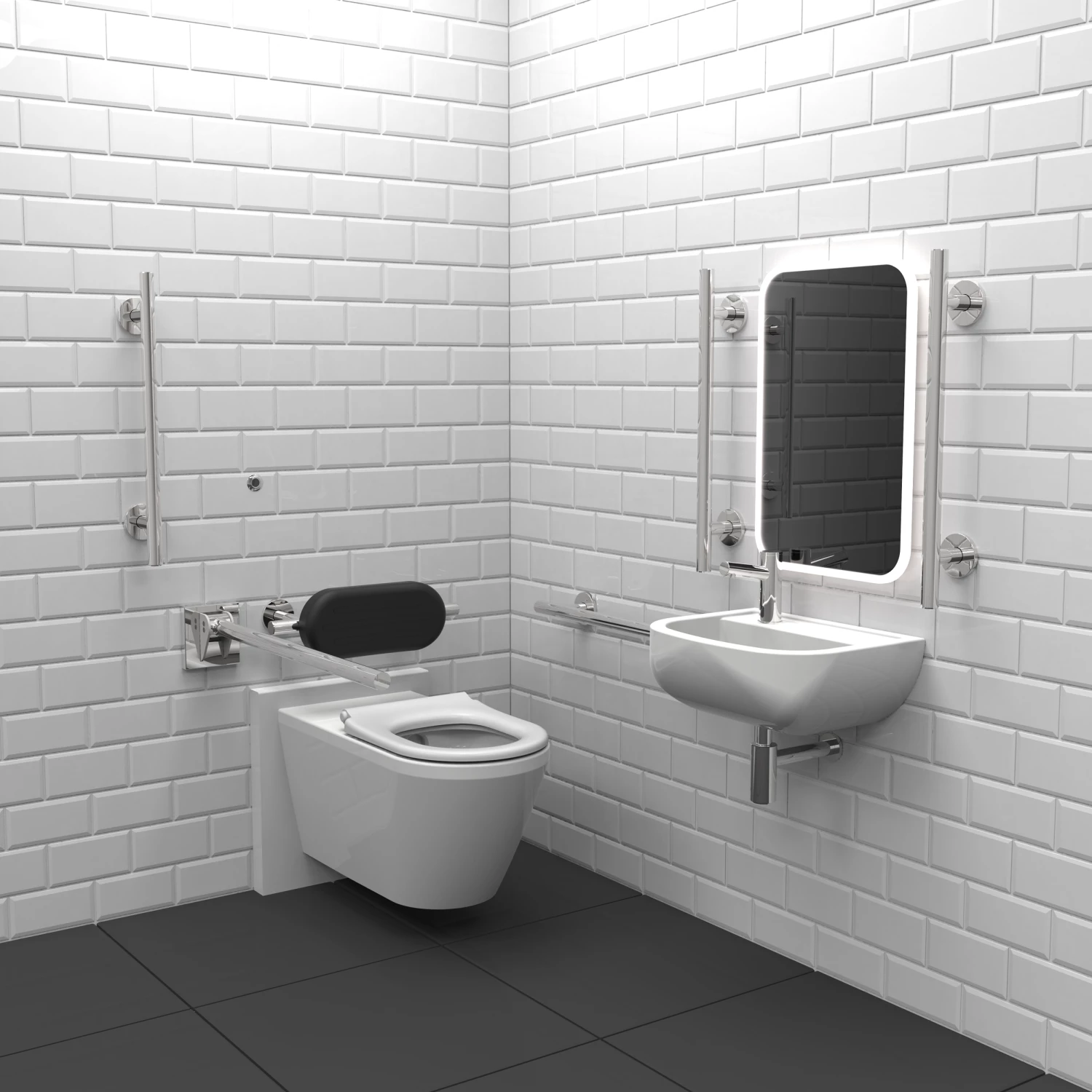 Nymas Infrared Premium Luxury Rimless Wall Hung Doc M Pack Left Handed - Polished 4 Nymas Infrared Premium Luxury Rimless Wall Hung Doc M Pack Left Handed - Polished - Image 2