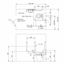 Nymas Nyma PRO Close Coupled Doc M Pack White - 5 X White Grab Rails