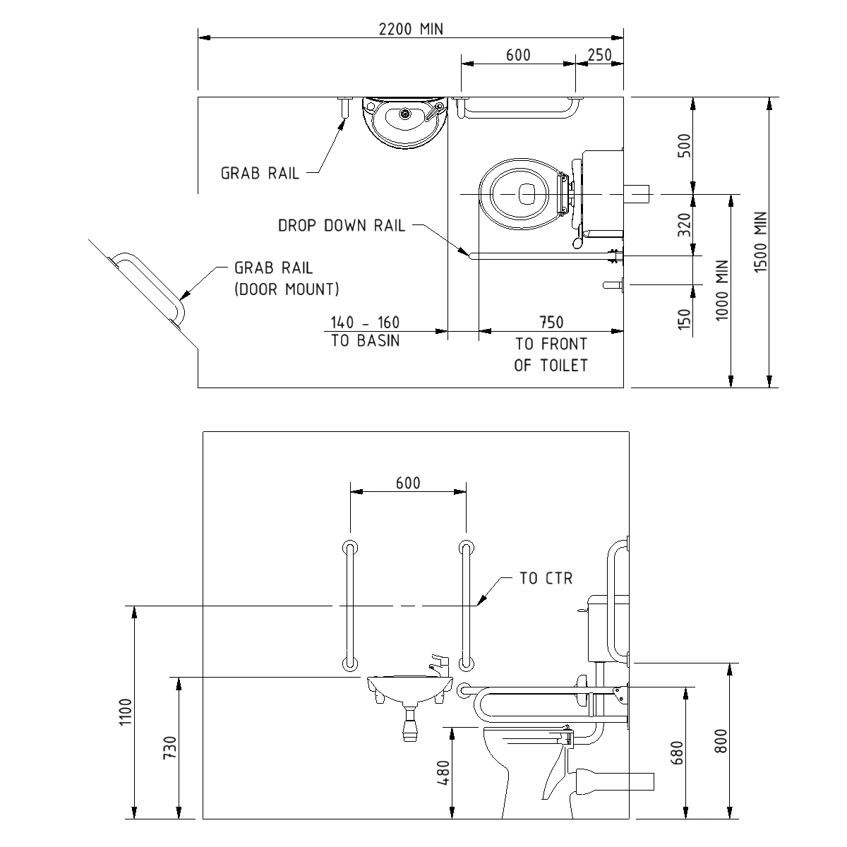 Nymas Nyma PRO Low Level Lockable Doc M Pack White - 5 X Satin Grab Rails 3 Nymas Nyma PRO Low Level Lockable Doc M Pack White - 5 X Satin Grab Rails